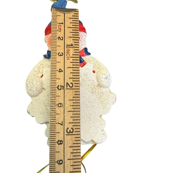 Oriental Trading Resin Snowmen Snowflake Personalizable Ornaments‎ set of 9